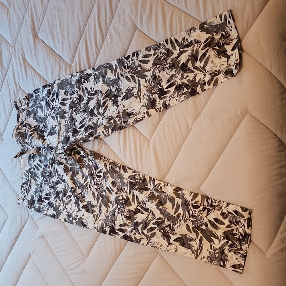 Mens INC. Floral slim fit pants